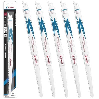 EZARC Säbelsägeblätter R1225DG Bi-Metall Cobalt 300mm 10/14TPI für Holz & Stahl