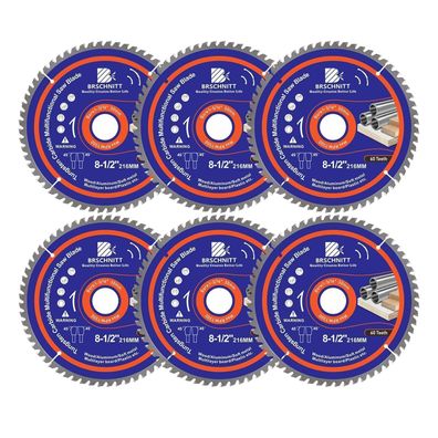 Brschnitt 216mm 60T Multi-Sägeblatt für Holz, Metall, Alu