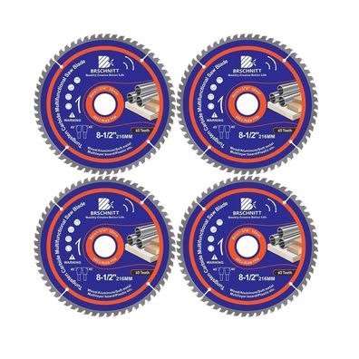 Brschnitt 216mm 60T Kreissägeblatt für Holz, Metall & Alu