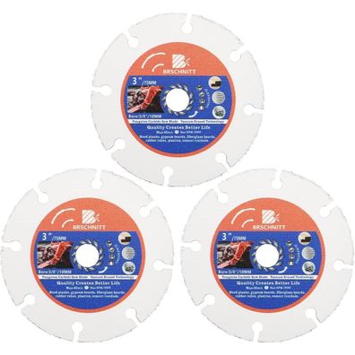 Brschnitt Multi Sägeblatt Trennscheibe 75mm (4 Stk.) für Winkelschleifer