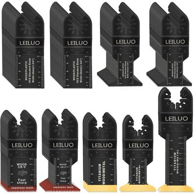 LEILUO 100tlg Multitool Zubehörset: Oszillierende Sägeblätter für Holz, Nägel