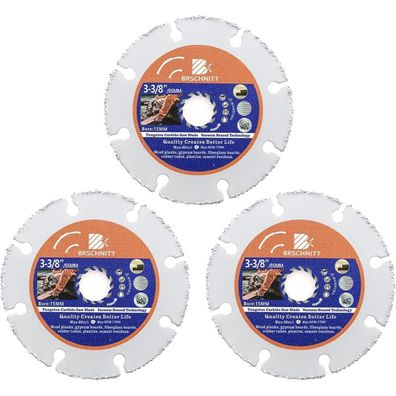 Brschnitt Multi Sägeblatt 85mm (4 Stk.) für Winkelschleifer - Holz, Kunststoff