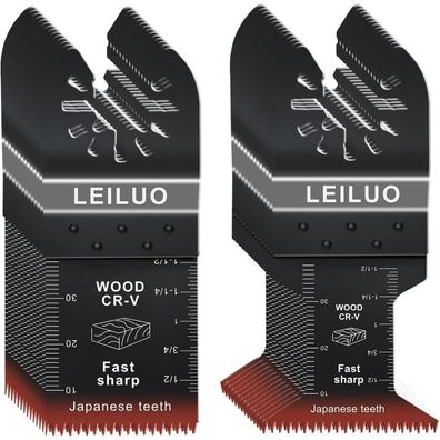LEILUO 50tlg Multitool Sägeblätter mit japanischen Zähnen, CRV Material, inkl