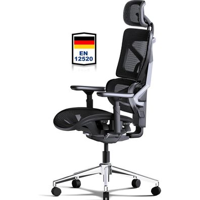 Melokea Ergonomischer Bürostuhl mit 200KG Tragkraft, selbstanpassender