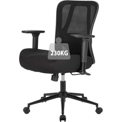 UEV Ergonomischer Bürostuhl mit 230kg Belastbarkeit, verstellbarer