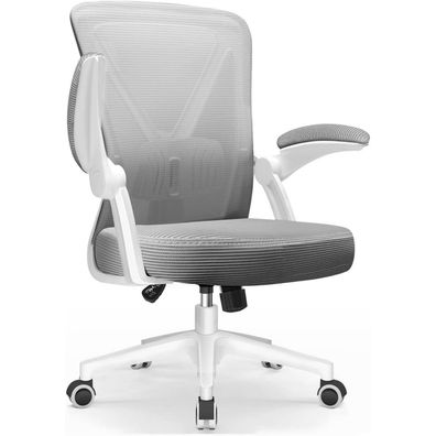 Topiake Ergonomischer Bürostuhl mit Lendenstütze, klappbaren Armlehnen