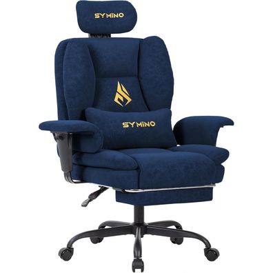 Symino Gaming Stuhl Chefsessel Bürostuhl Ergonomisch mit Fußstütze