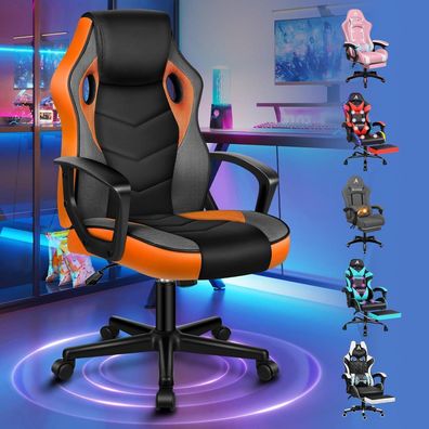 Alfordson Racing Schreibtischstuhl Orange Mega Serie - Ergonomischer Bürostuhl