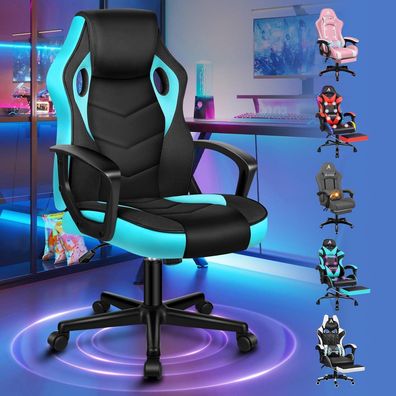 Alfordson Racing Schreibtischstuhl, ergonomischer Bürostuhl bis 150 kg
