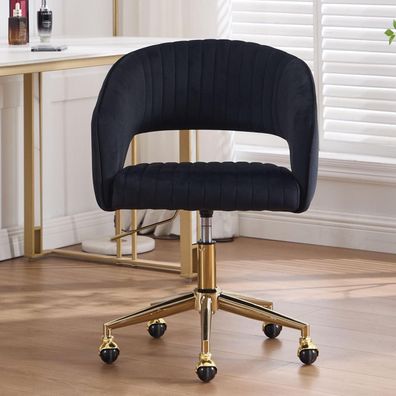 chairus Verstellbarer Chenille Bürostuhl mit offener Rückenlehne - Moderner
