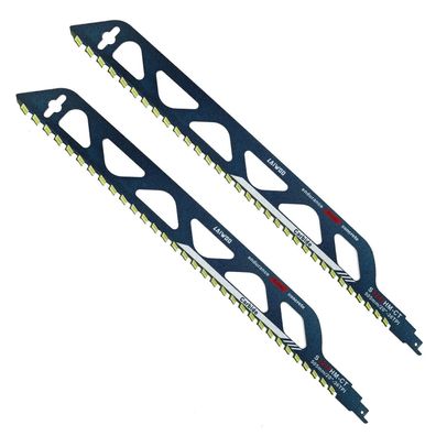 LAIWOO 2x Säbelsägeblätter Stein, Hartmetall, 505mm für Porenbeton, Ziegel