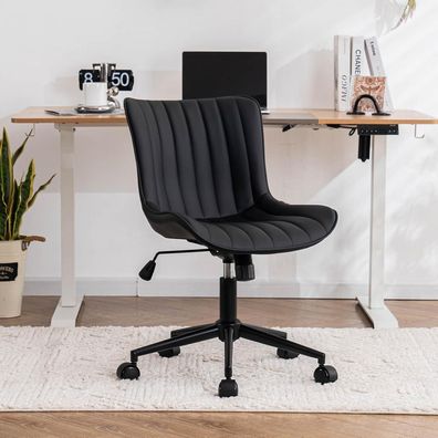 Youtaste Ergonomischer Bürostuhl mit PU-Leder, höhenverstellbar, 136 kg