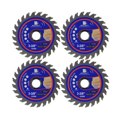 Brschnitt Kreissägeblatt 85mm, 24 Zähne, Hartmetall, für Holz und