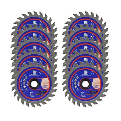 Brschnitt 75mm Kreissägeblatt 24T Hartmetallbestückt für Holz & Kunststoff