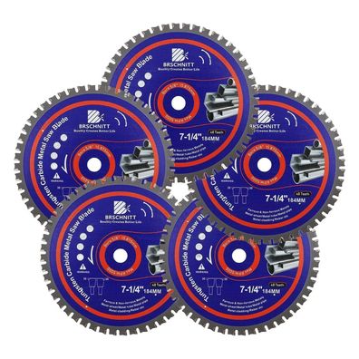 Brschnitt Metall-Kreissägeblatt 184mm 48T TCT - 5 Stück