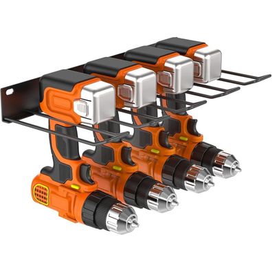 Goyoxoky Werkzeugspeicher Wandhalterung für 4 Elektrowerkzeuge
