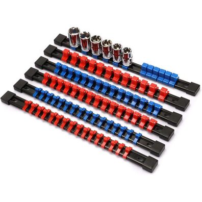 Casoman 6-teiliges Steckschlüssel-Set Organizer, 1/4", 3/8", 1/2" Zoll, Premium