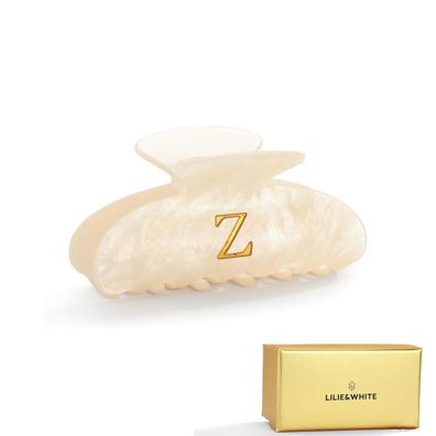 LILIE&WHITE Damen Haarklammer mit Buchstabe Z - Handgefertigter Haarclip aus