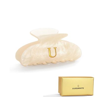 LILIE&WHITE Damen Haarklammer mit Buchstabe U - Handgemachter Haarclip in