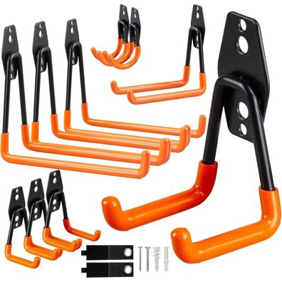 OrgMax 12er Pack Hochleistungs-Garagenhaken für Wandaufbewahrung - Fahrräder