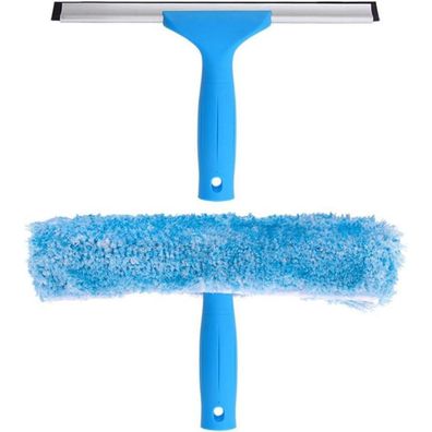 MR. SIGA 2-in-1 Fensterwischer und Abzieher Set, professionelles Reinigungsset