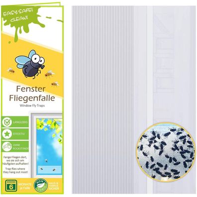 Blooven Fenster Fliegenfalle 40 Stück, giftfrei und transparent