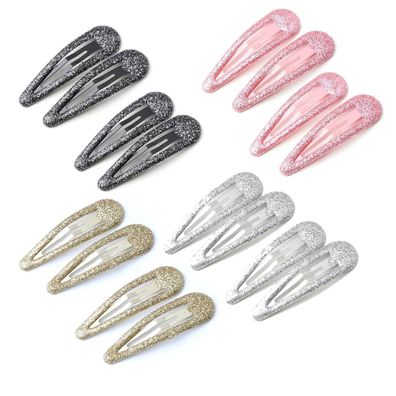 EUZUXU 16er Set Mädchen Haarspangen mit bunten Glitzer Pailletten, Snap