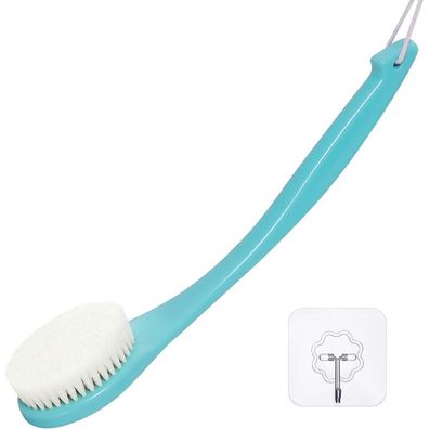 Vanzavanzu Peeling-Rückenbürste mit Langem Griff für Dusche, Olivgrün