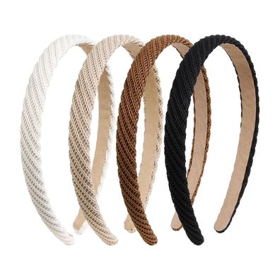 Dreshow Haarreifen Damen Mädchen 4 Stück Modisch Geflochtenes Gestricktes