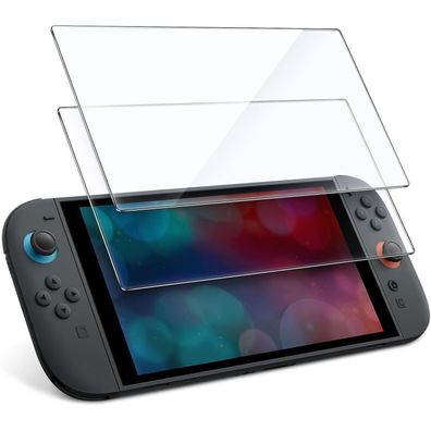 JETech Displayschutzfolie für Nintendo Switch 2 2025, 9H Gehärtetes Glas, 2