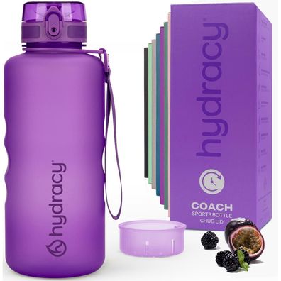 Hydracy Trinkflasche mit Fruchteinsatz, 2L, BPA-frei, mit Zeitmarkierung