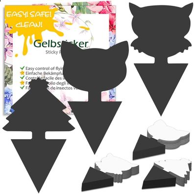 Blooven Gelbsticker Schwarz 30 Stück - Effektive Trauermückenbekämpfung für