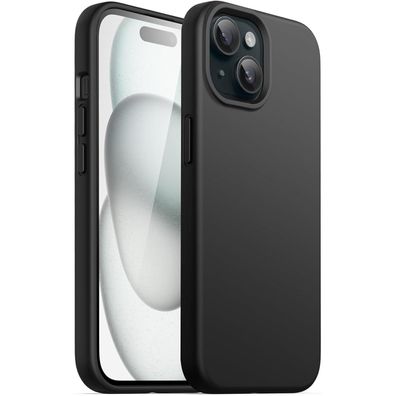 JETech Silikon Hülle für iPhone 15 6,1 Zoll, Ganzkörper Handyhülle mit