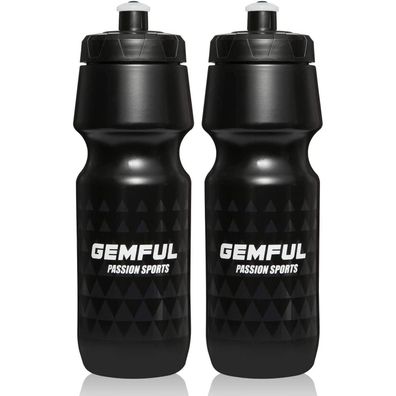 GEMFUL Sport Trinkflasche 750ml BPA Frei - Ideal für Fahrrad, Fitness, Laufen