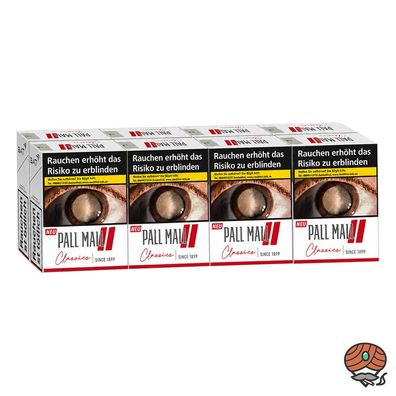 Pall Mall Classics Red / Rot Zigaretten Super Box, 1 Stange 8x28 Stück