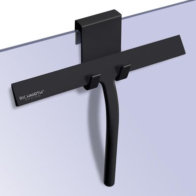 RICH MIRTH Silikon Duschabzieher 27,9 cm mit Haken - Schwarz