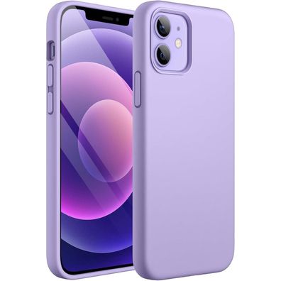 JETech Silikon Hülle für iPhone 12/12 Pro 6,1 Zoll, Ganzkörper Handyhülle mit