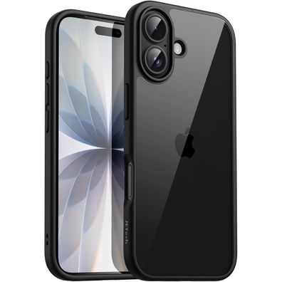 JETech Hülle für iPhone 17 6,3 Zoll, Stoßfest, Matte TPU Rahmen, Kratzfeste