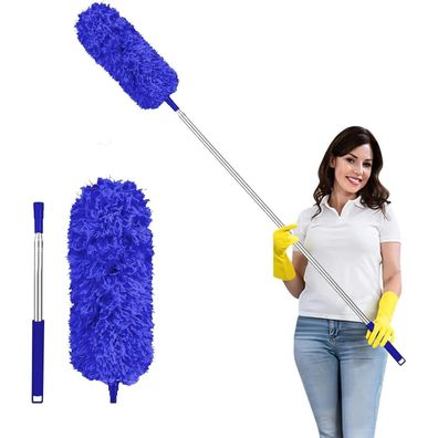 Fogray Teleskop Staubwedel Waschbar, Langer Duster mit Silikon Cap, Ideal für