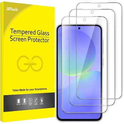 JETech Displayschutzfolie für Samsung Galaxy A36 5G, 3 Stück, 9H Gehärtetes
