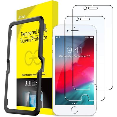 JETech Displayschutzfolie für iPhone SE 3/2 (2022/2020), 8, 7, 6s, 6 (4,7 Zoll)