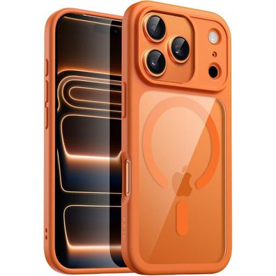 JETech Magnet Hülle für iPhone 17 Pro 6,3 Zoll - MagSafe, Stoßfest, Orange