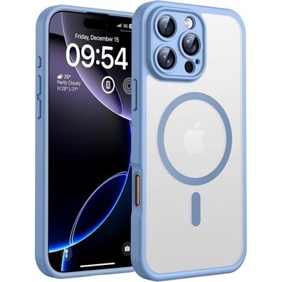 TOCOL iPhone 16 Pro Hülle MagSafe, Kameraschutz, Stoßfest, Transluzente