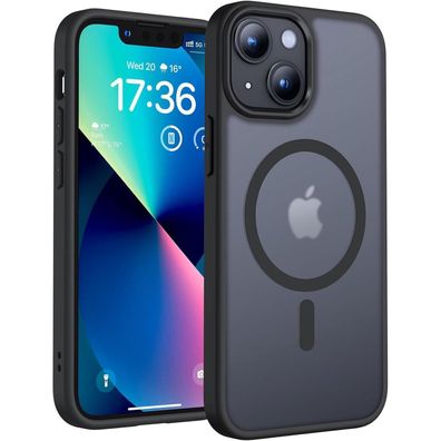 TOCOL iPhone 13 Mini Hülle (5,4 Zoll) MagSafe, Stoßfest, Matt Transluzent