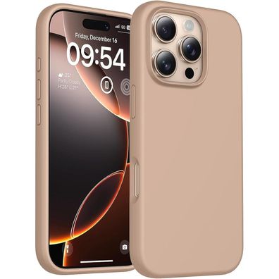 TOCOL Silikon Handyhülle für iPhone 16 Pro, Stoßfest, Rutschfest, Kratzfest