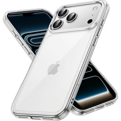 JETech Hülle für iPhone 17 Pro Max (6,9 Zoll) - Transparent, Stoßfest, Kratzfest
