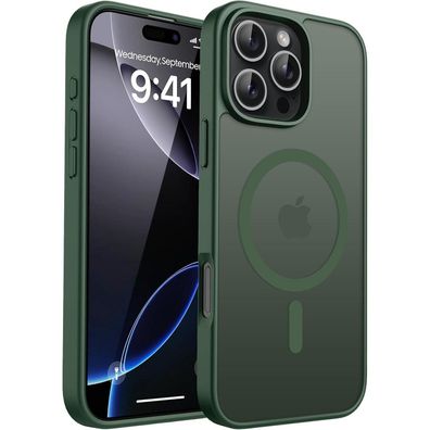 CACOE iPhone 16 Pro Max Hülle mit MagSafe, Kameraschutz, Stoßfest, Transluzent