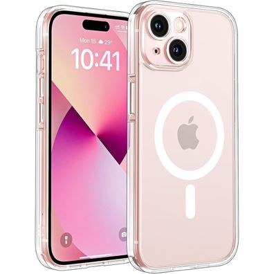 TOCOL iPhone 13 Hülle transparent mit MagSafe, Vollständiger Kameraschutz