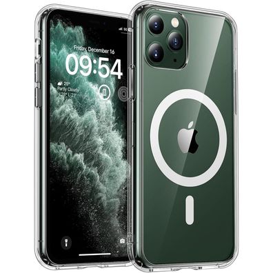 TOCOL MagSafe Hülle für iPhone 11 Pro Max (6,5 Zoll) - Transparent, Stoßfest