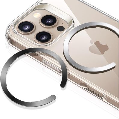 ESR MagSafe Ring Aufkleber 2er-Pack für Handyhüllen - Schwarz & Silber
